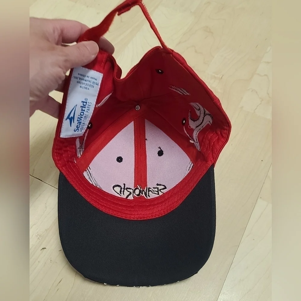 Vintage flames SeaWorld baseball hat